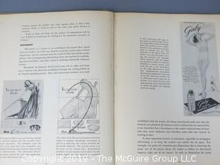 Book Title: "Advertising Layout: The Projection of an Idea"; authored by Richard S. Chenault; editor of The American Magazine; printed by Oberly and Newell Lithograph Co.; 2nd printing; published by Heck-Cattell, New York; 1946