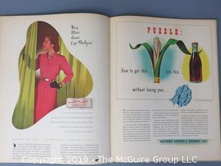 Book Title: "Advertising Layout: The Projection of an Idea"; authored by Richard S. Chenault; editor of The American Magazine; printed by Oberly and Newell Lithograph Co.; 2nd printing; published by Heck-Cattell, New York; 1946