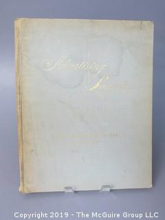 Book Title: "Advertising Layout: The Projection of an Idea"; authored by Richard S. Chenault; editor of The American Magazine; printed by Oberly and Newell Lithograph Co.; 2nd printing; published by Heck-Cattell, New York; 1946