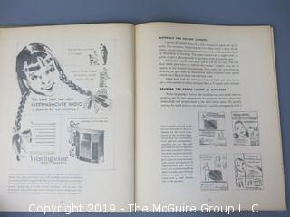 Book Title: "Advertising Layout: The Projection of an Idea"; authored by Richard S. Chenault; editor of The American Magazine; printed by Oberly and Newell Lithograph Co.; 2nd printing; published by Heck-Cattell, New York; 1946