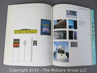 Book Title: "Graphic Design: Los Angeles"; authored by Julie Prendiville; designed by Gerry Rosentswieg; published by Madison Square Press; 1988