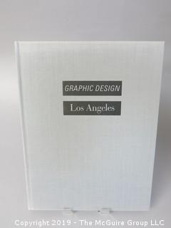 Book Title: "Graphic Design: Los Angeles"; authored by Julie Prendiville; designed by Gerry Rosentswieg; published by Madison Square Press; 1988