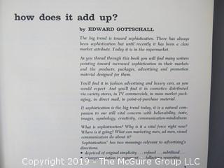 Book Title: "Advertising Directions 2: Trends in Visual Advertising"; edited by Arthur Hawkins and Edward Gottschall; published by Art Directions Book Co., New York; 1961