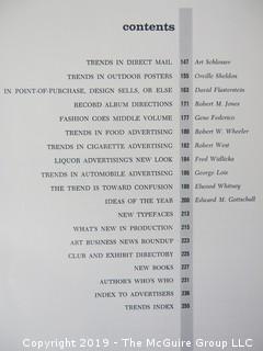 Book Title: "Advertising Directions 2: Trends in Visual Advertising"; edited by Arthur Hawkins and Edward Gottschall; published by Art Directions Book Co., New York; 1961