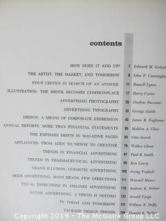 Book Title: "Advertising Directions 2: Trends in Visual Advertising"; edited by Arthur Hawkins and Edward Gottschall; published by Art Directions Book Co., New York; 1961