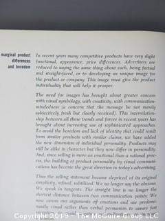 Book Title: "Advertising Directions 2: Trends in Visual Advertising"; edited by Arthur Hawkins and Edward Gottschall; published by Art Directions Book Co., New York; 1961