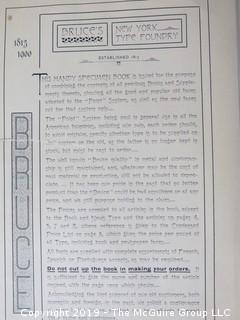 Trade Catalog: "Handbook of Printing Types: Specimens For Printers"; Bruce's New York Type Foundry; offered by V. B. Munson, successors to Geo. Bruce's and Sons; New York;   WILL SHIP