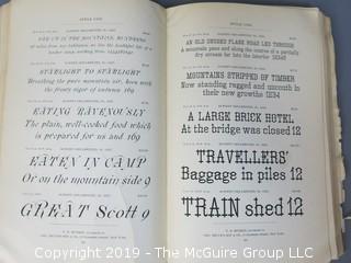 Trade Catalog: "Handbook of Printing Types: Specimens For Printers"; Bruce's New York Type Foundry; offered by V. B. Munson, successors to Geo. Bruce's and Sons; New York;   WILL SHIP