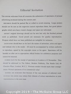 Book Title: "Modern Publicity: 1953-54, 23rd Issue of Art and Industry's International Annual of Advertising Art"; edited by Frank A. Mercer; published by The Studio, London and New York; 