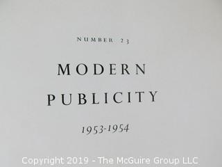 Book Title: "Modern Publicity: 1953-54, 23rd Issue of Art and Industry's International Annual of Advertising Art"; edited by Frank A. Mercer; published by The Studio, London and New York; 