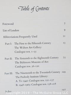 Book Title: "Two Thousand Years of Calligraphy - A Comprehensive Catalog; 1965; A Three Part Exhibition organized by The Baltimore Museum of Art, Peabody Institute Library and Walters Art Gallery