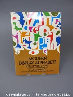 Book Title: "Modern Display Alphabets"; authored by Paul E. Kennedy; published by Dover, New York