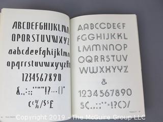 Book Title: "Modern Display Alphabets"; authored by Paul E. Kennedy; published by Dover, New York