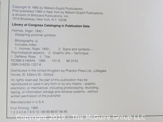 Book Title: "Designing Pictorial Symbols"; authored by Nigel Holmes with Rose DeNeve; published by Watson-Guptill; 1985