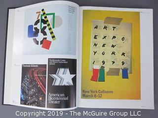 Book Title: "AIGA Graphic Design USA: 1 -The Annual of the American Institute of Graphic Arts"; authored by C. Ray Smith; designed by Miho; published by Watson-Giptill, New York;  1980