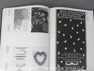 Book Title: "AIGA Graphic Design USA: 1 -The Annual of the American Institute of Graphic Arts"; authored by C. Ray Smith; designed by Miho; published by Watson-Giptill, New York;  1980