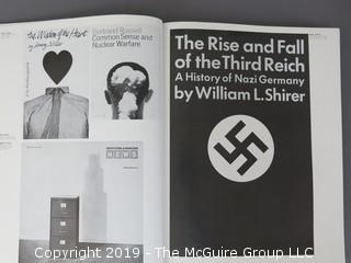 Book Title: "AIGA Graphic Design USA: 1 -The Annual of the American Institute of Graphic Arts"; authored by C. Ray Smith; designed by Miho; published by Watson-Giptill, New York;  1980