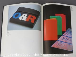 Book Title: "AIGA Graphic Design USA: 1 -The Annual of the American Institute of Graphic Arts"; authored by C. Ray Smith; designed by Miho; published by Watson-Giptill, New York;  1980