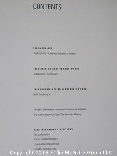 Book Title: "AIGA Graphic Design USA: 15 -The Annual of the American Institute of Graphic Arts"; published by Watson-Guptill, New York;  1994  WILL SHIP