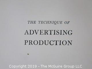 Book Title: The Technique of Advertising Production" authored by Thomas Blaine Stanley; published by Prentice-Hall, New York;  1940