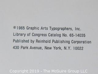 Book Title: "Vol. I and II; Graphic Arts Typebooks (serif faces, sans serifs, square serifs and misc. faces); the specimen book of Graphics Arts Typographers, Inc., New York; 1965 