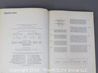 Book Title: "Vol. I and II; Graphic Arts Typebooks (serif faces, sans serifs, square serifs and misc. faces); the specimen book of Graphics Arts Typographers, Inc., New York; 1965 