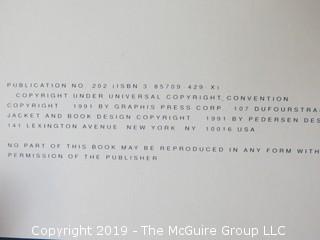 Book Title: "Graphics Logo 1: The International Survey of Logo Design"; creative director and publisher B. Martin Pedersen; printed by Graphics Press Corp. of Switzerland; 1991