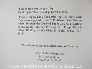 Book Title: "A Diderot Pictorial Encyclopedia of Trades and Industry: Vol. I"; authored by Denis Diderot;  published by Dover; 1959