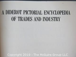 Book Title: "A Diderot Pictorial Encyclopedia of Trades and Industry: Vol. I"; authored by Denis Diderot;  published by Dover; 1959