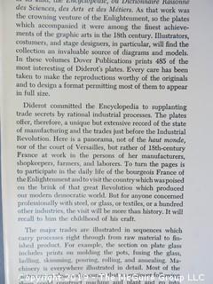 Book Title: "A Diderot Pictorial Encyclopedia of Trades and Industry: Vol. I"; authored by Denis Diderot;  published by Dover; 1959