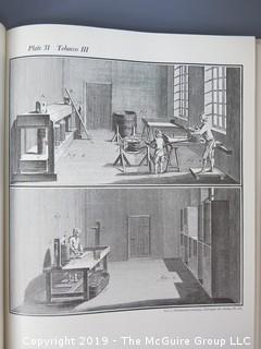 Book Title: "A Diderot Pictorial Encyclopedia of Trades and Industry: Vol. I"; authored by Denis Diderot;  published by Dover; 1959