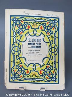 Book Title: "2000 Designs, Forms and Ornaments"; compiled by Michael Estrin; published by William Penn; 1947