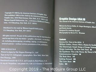 Book Title: "Graphic Design USA: 10; The Annual of the American Institute of Graphic Arts; published by Watson-Guptill; 1989 WILL SHIP