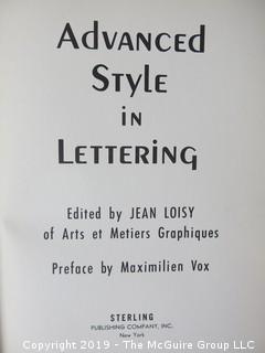 Book Title: Advanced Style in Lettering: Edited by Jean Loisy; published by Sterling; 1953