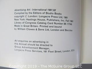 Book Title: "Advertising Art: International; 1961-62; Compiled by the Editors of Studio Books, London; published by Hastings House, New York; 1961