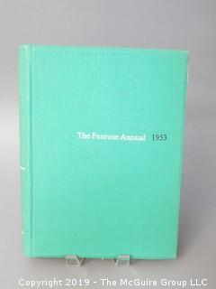 Book Title: "The Penrose Annual 1953; Vol. 47; Edited by R.B. Fishenden; printed by Lund Humphries, London; published by Pelligrini and Cudahi, New York; 1953