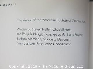 Book Title: "Graphic Design USA: 11;  American Institute of Graphic Arts; published by Watson-Guptill; New York; 1990