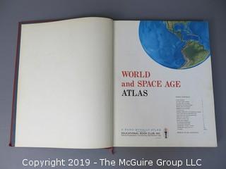 Book Title: "Rand McNally World and Space Age Atlas; published by the Educational Book Club; 1962