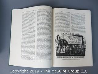 Book Title: "The First Night: Gilbert and Sullivan"; containing complete librettos of the fourteen operas, exactly as presented at their premiere performances; together with facsimiles of the First Night Programmes; published by The Heritage Press, New York; 1958 