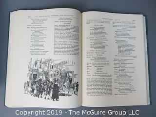 Book Title: "The First Night: Gilbert and Sullivan"; containing complete librettos of the fourteen operas, exactly as presented at their premiere performances; together with facsimiles of the First Night Programmes; published by The Heritage Press, New York; 1958 