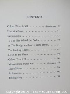 Book Title: "The Golden Gospels of Echternach: Plates in Color and Monochrome; published by Frederick A. Praeger; New York; 1957