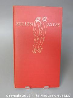 Book Title: "Ecclesiastes: With a Wood Engraving and Eight Trial Drawings"; designed and directed by Lester Douglas; printed by letterpress and lithography; Judd and Detweiler, Washington DC; 1958 