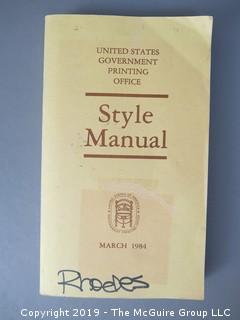 US GPO Style Manual, March 1984