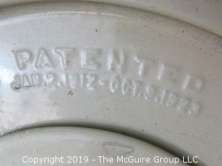 Auto Vacuum Ice Cream Freezer; with instruction book and recipe pamphlet; in original wooden stenciled box