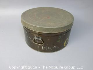 Vintage M-C Stenciled Cake Tin Carrier