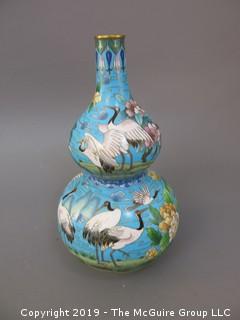 Bulbous Form Cloisonne Vase 