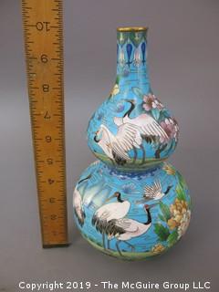 Bulbous Form Cloisonne Vase 