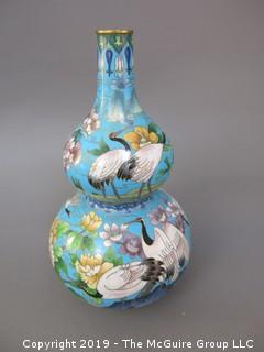 Bulbous Form Cloisonne Vase 