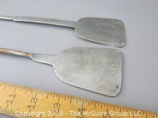 (2) Hand Forged Spatulas