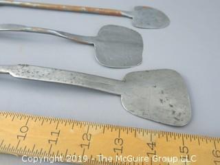 (3) Hand Forged Spatulas